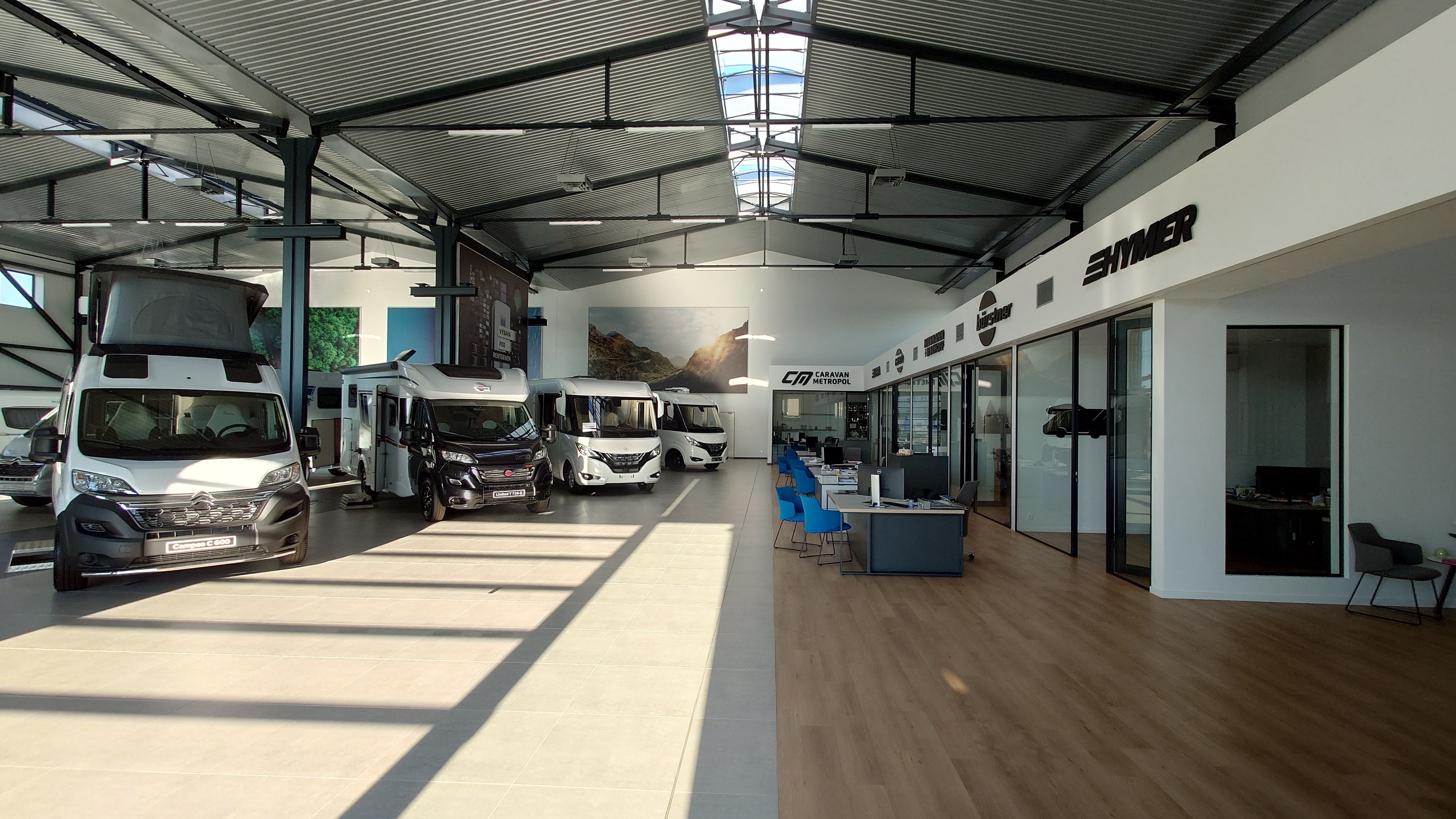 Showroom a prodejna Caravan Metropol